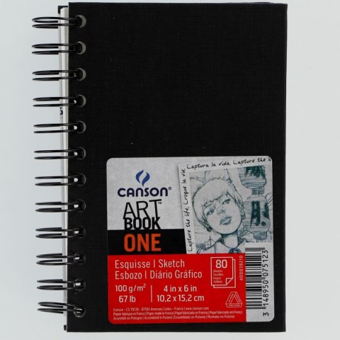Blok artystyczny Szkicownik ARTBOOK ONE A6 100g 80k Canson (400039210 400110290)