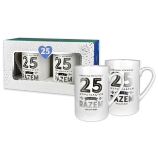 Kubek wielokrotnego użytku Set Gold 2-25 Rocznica Pan Dragon (5901854983448)