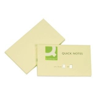 Notes samoprzylepny (karteczki) żółta jasna 100k [mm:] 127x76 Q-Connect (KF10503)