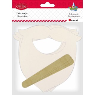 Ozdoba papierowa Craft-Fun Series fotobudka-broda Mikołaja Titanum (182693)