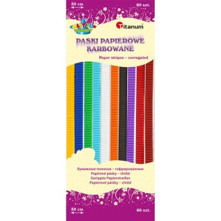 Ozdoba papierowa Craft-Fun Series paski karbowane Titanum (N017)