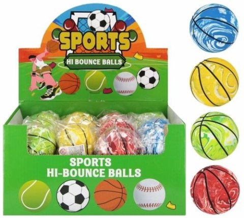 Piłeczka odbijająca Koszykówka 6cm mix My Bubble (553057)