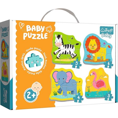 Puzzle puzzle baby classic zwierzatka na safari 18 el. Trefl (36073)