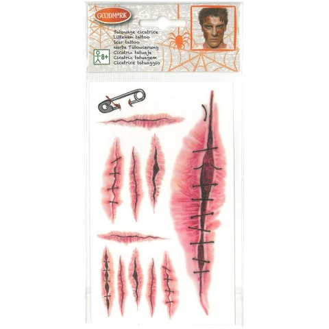Tatuaż Halloween rany Arpex (KO9784)