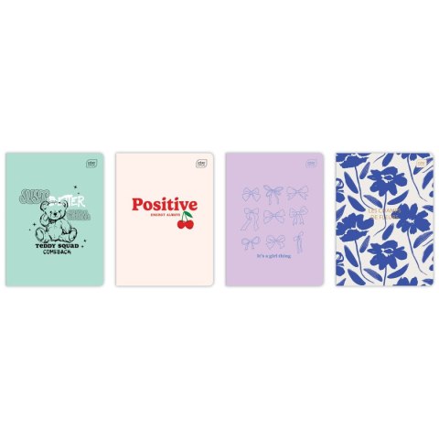 Zeszyt GIRLS mix A5 60k. 70g krata Interdruk