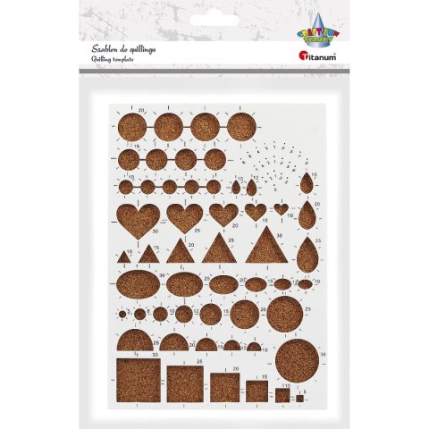 Akcesoria do quillingu Craft-Fun Series szablon Titanum (16195)