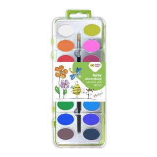 Farby akwarelowe 12 kolor. Happy Color (HA 3360 28KK-S12)