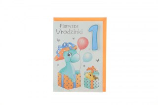 Kartka składana ROCZEK B6 Pol-mak (B6GE)