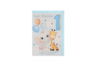 Kartka składana ROCZEK B6 Pol-mak (B6GE)