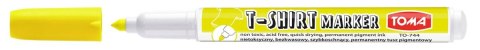Marker specjalistyczny żółty T-SHIRT wkład żółty 1-4mm okrągła końcówka Toma (TO 744)