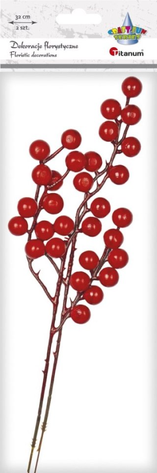 Ozdoba na piku Craft-Fun Series gałązki jarzębiny Titanum (5903714533596)