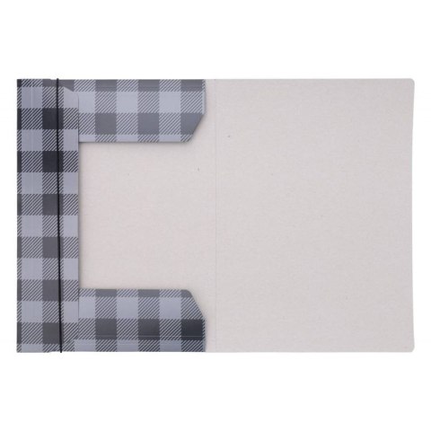 Teczka kartonowa na gumkę w kratę A4 mix 320g Office Products (21191341-99)