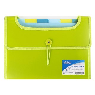 Teczka z przegródkami A4 kolor: zielony 6 przegródek Strigo (SF033)