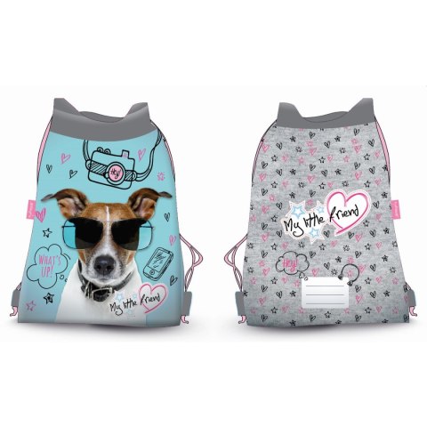 Worek na buty MY LITTLE FRIEND pies worek na obuwie St.Right (SO-01)