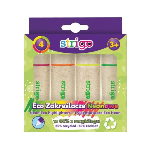 Zakreślacz NEON ekologiczna obudowa 5905658801199 wkład mix 1,0-5,0mm Strigo (SSC343)