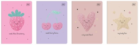 Zeszyt GLITTER A5 16k. 70g linia Interdruk (ZE16K=GLI)