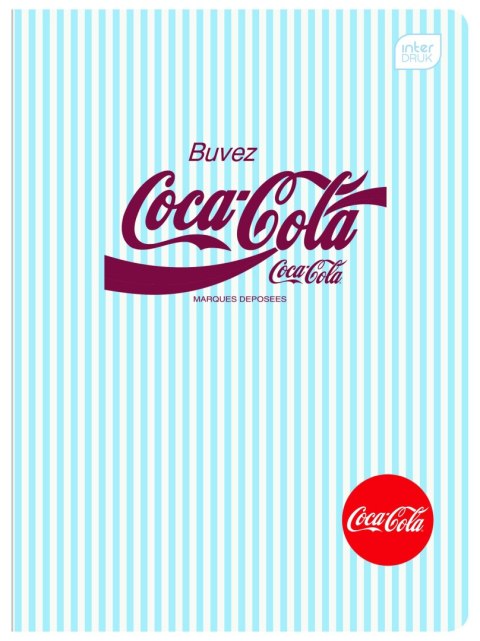 Zeszyt SOFT TOUCH COCA COLA A5 80k. 70g krata Interdruk