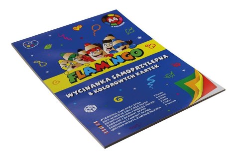 Zeszyt papierów kolorowych A4 8k Flamingo