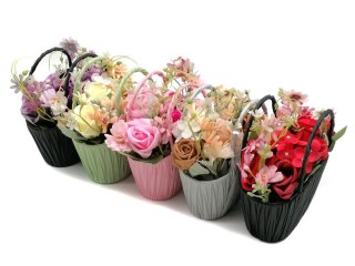 Dekoracja bukiet kwiatów w koszyku One Dollar (312678)