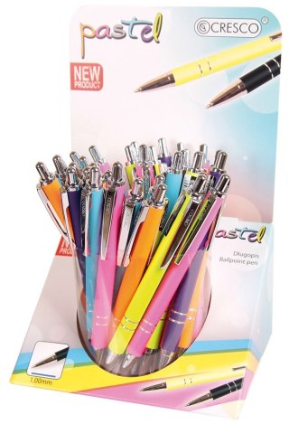 Długopis wielkopojemny Pastel wkład niebieski 1,0mm Cresco (250022)
