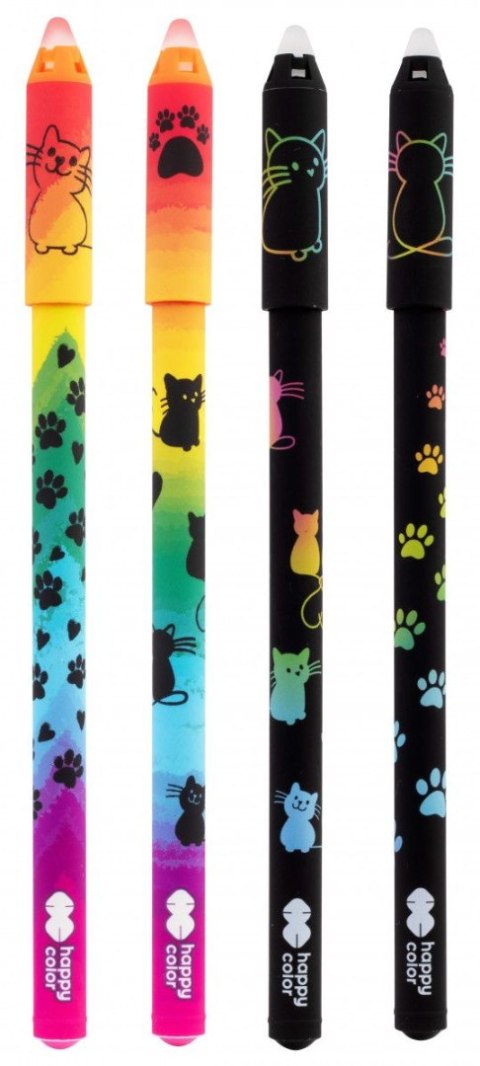 Długopis wymazywalny Miaow wkład niebieski 0,5mm Happy Color (HA 4120 01MA-3)