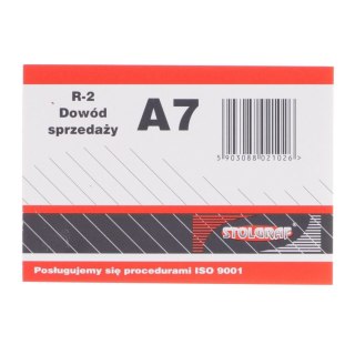 Druk samokopiujący dowód sprzedaży A7 A7 100k. Stolgraf (R2)
