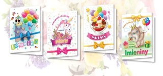 Kartka składana Imieniny dziecięce B6 Top Graphic (BOGH)