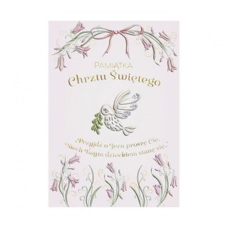 Kartka składana Karnet A5 Chrzest gołąbek w kwiatach Henry (5908451982218)