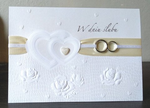 Kartka składana ślubny [mm:] 120x170 Avanti