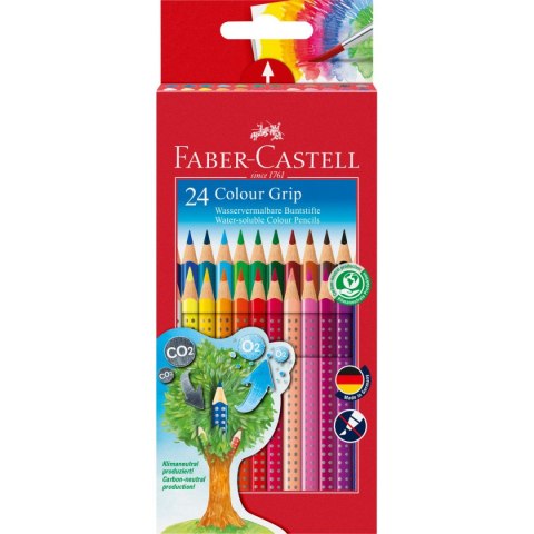 Kredki ołówkowe Grip 24 kol. Faber Castell (112424)