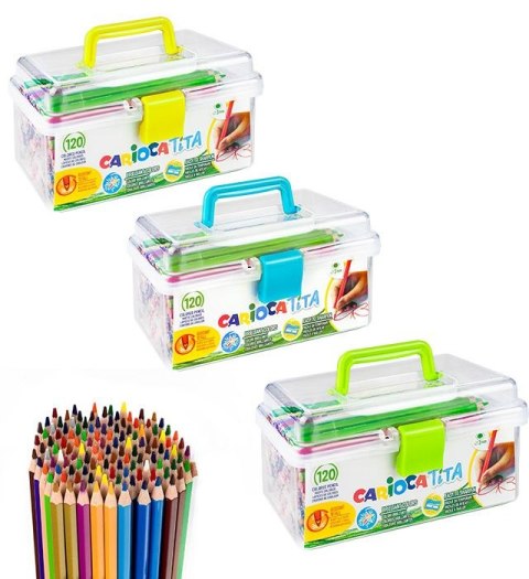 Kredki ołówkowe Tita 120 szt 42800 36 kol. Carioca (170-2793)