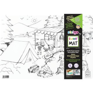 Podkład na biurko FUNNY MAT TRANSPARENT POLE NAMIOTOWE SFU 1044 polipropylen PP [mm:] 335x480 Strigo (8681379310444)