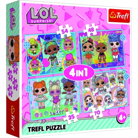 Puzzle 4w1 el. Trefl (34613)