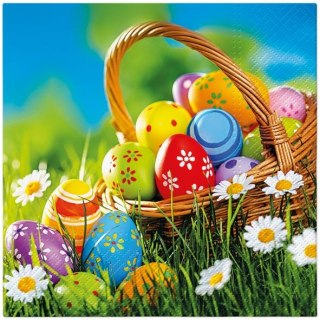 Serwetki WN Easter Picnic mix nadruk bibuła [mm:] 330x330 Paw (TL125100)