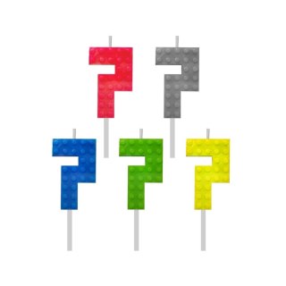 Świeczka urodzinowa klocki numer 7 Godan (7C-SUK7)