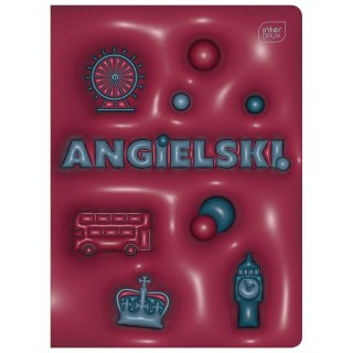 Zeszyt tematyczny HYBRID J.ANGIELSKI A5 60k. 70g krata Interdruk (+pigułka wiedzy)