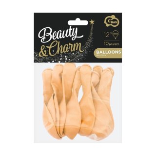 Balon gumowy Beauty&Charm makaronowe łososiowe 10szt. łososiowy 12cal Godan (CB-1KLO)