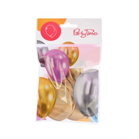 Balon gumowy efekt chromu - niebieskie mix 300mm Arpex (K2718)