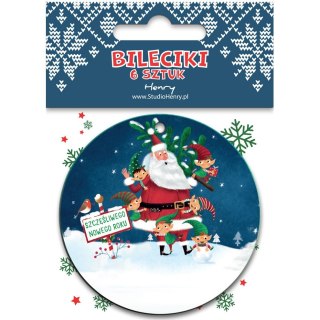 Bileciki do prezentów MIKOŁAJ Z ELFAMI Henry (5905701485642)