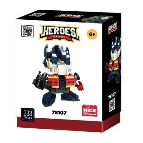 Klocki konstrukcyjne Heroes! Blue Truck Soldier 210el. Nice Group (1079)