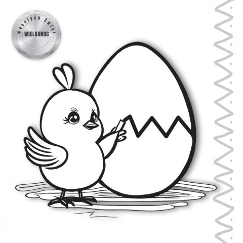 Kolorowanka Wielkanoc 3D