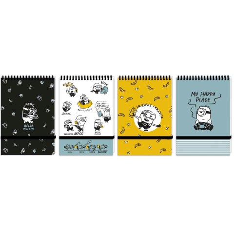 Kołozeszyt (kołonotatnik) Minionki A6 96k. 70g krata (nd) (5894)