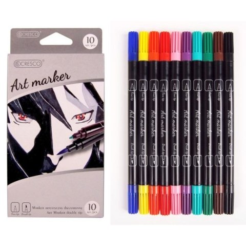 Marker specjalistyczny wkład mix okrągła końcówka Cresco (212300)