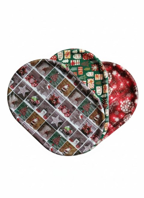 Ozdoba świąteczna talerz owalny taca (787423)