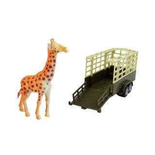 Samochód Land Rover z przyczepą i żyrafą Hipo (521723)