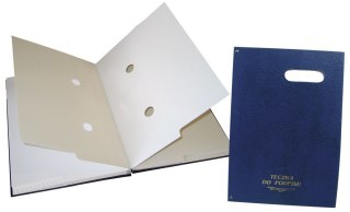 Teczka do podpisu 20 A4 granatowy 20k. karton pokryty folią Warta (920-035)