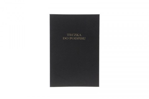 Teczka do podpisu A4 czarny 12k. tektura pokryta folią Barbara (1822214)