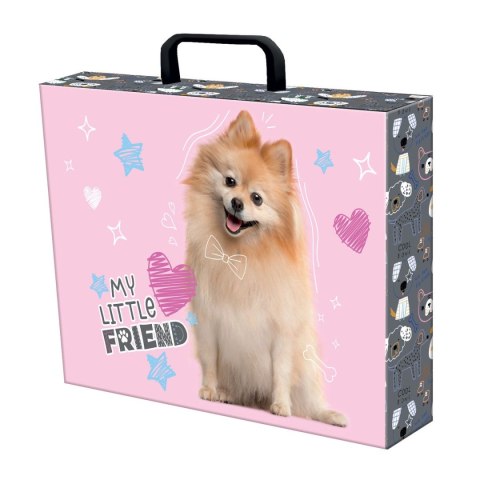Teczka kartonowa na zatrzask My Little Friend Sweet Pomeranian mix Unipap