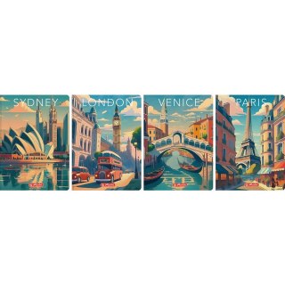 Brulion Retro City A5 96k. 70g krata Herlitz (400196840)