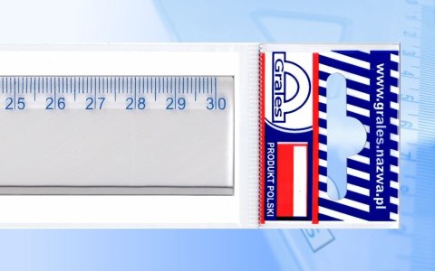 Linijka plastikowa 30cm Grales (L30 bl)